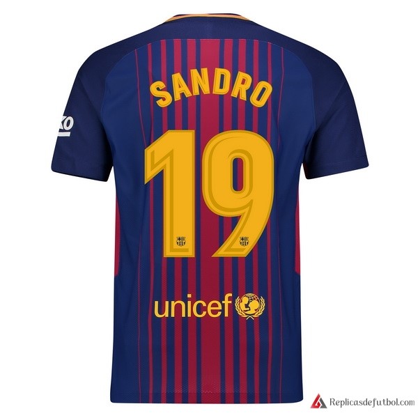 Camiseta Barcelona Primera equipación Sandro 2017-2018